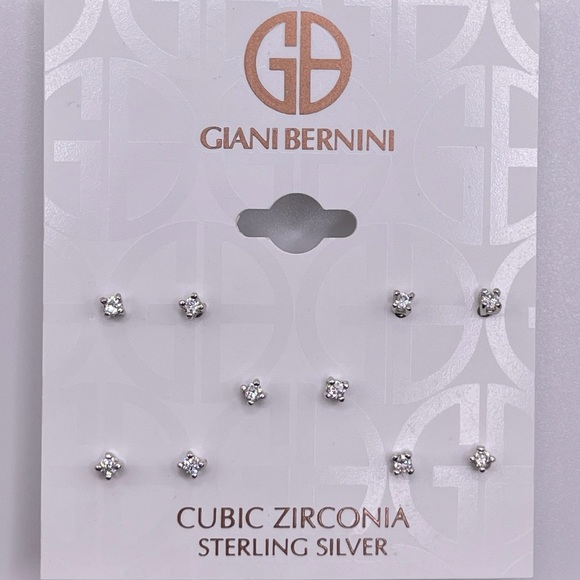 Giani Bernini 5-Pc. Set Cubic Zirconia Stud Earrings